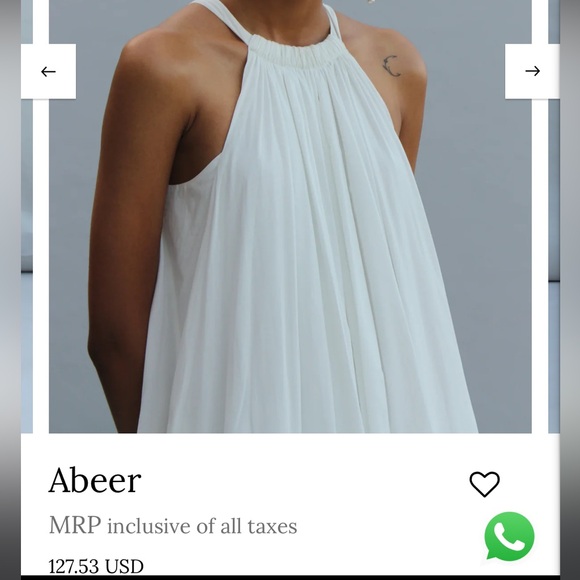 The Summer House white cotton poplin sustainable maxi dress - Picture 4 of 7